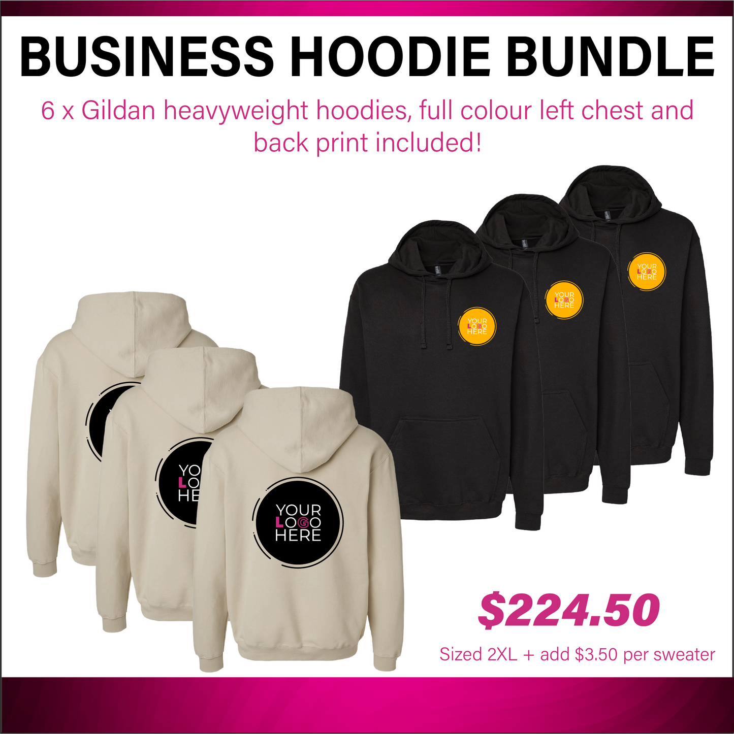 6-Hoodie Business Bundle
