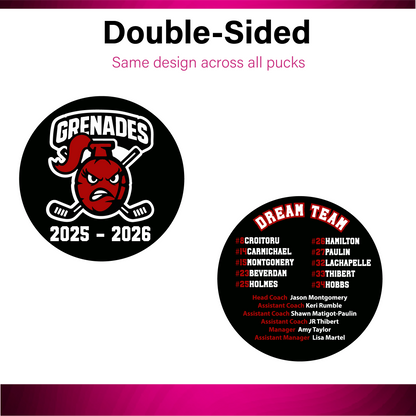 Custom Hockey Pucks – Personalized Team Pucks