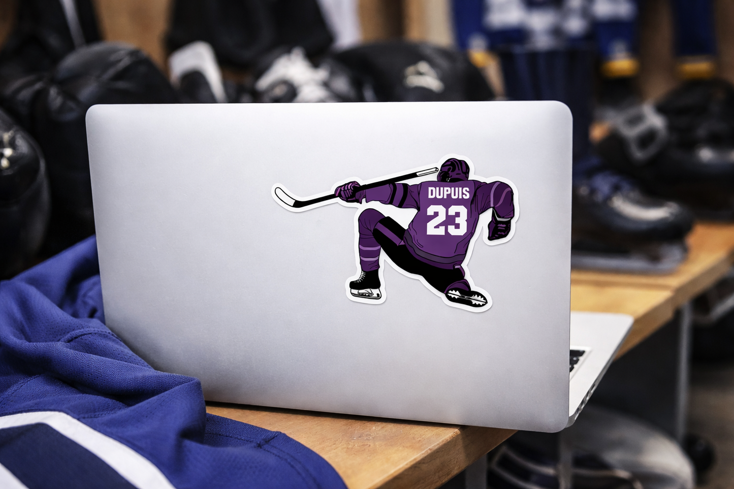 Personalized Hockey Player Stickers