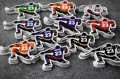 Personalized Hockey Player Stickers