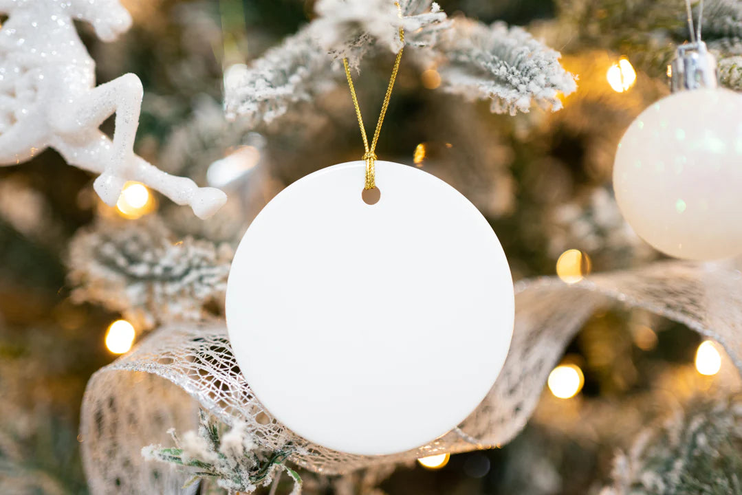 Ceramic ornament - Printed One Side - Design your own