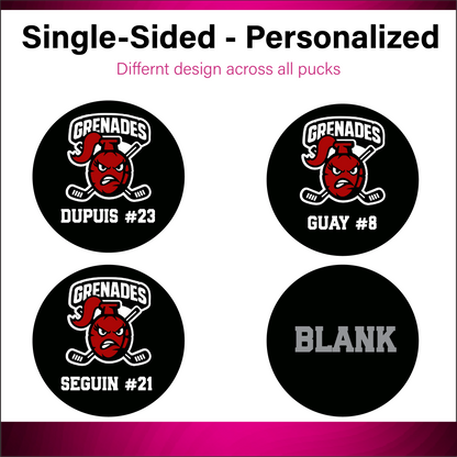 Custom Hockey Pucks – Personalized Team Pucks