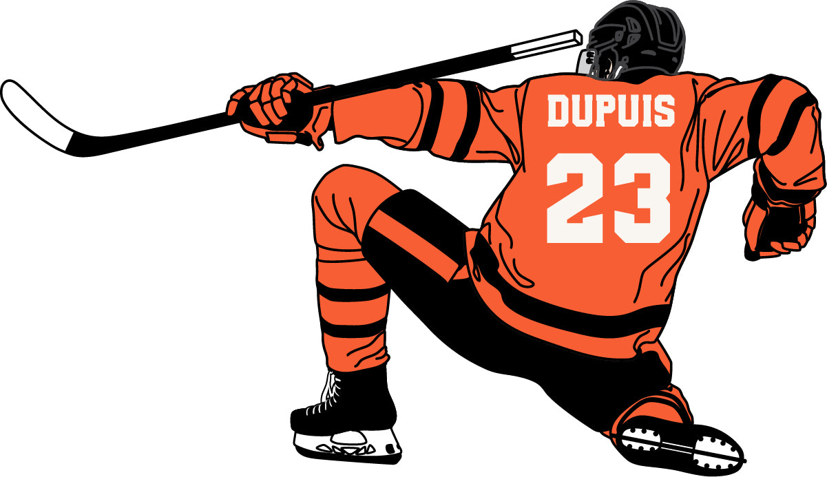 Personalized Hockey Player Stickers
