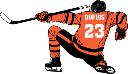 Personalized Hockey Player Stickers